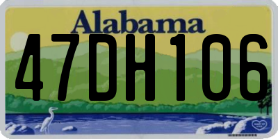 AL license plate 47DH106
