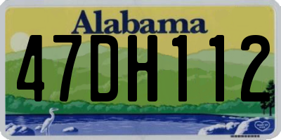AL license plate 47DH112