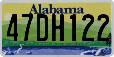 AL license plate 47DH122