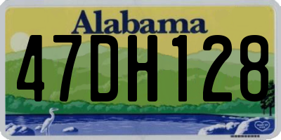 AL license plate 47DH128