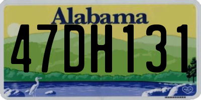 AL license plate 47DH131