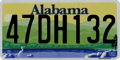 AL license plate 47DH132