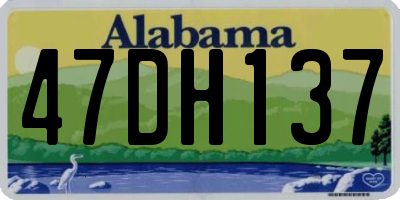 AL license plate 47DH137