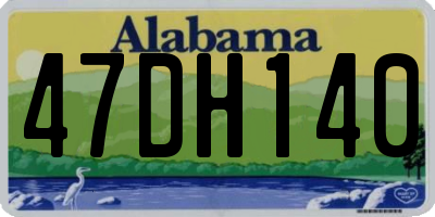 AL license plate 47DH140