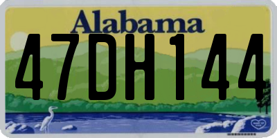 AL license plate 47DH144