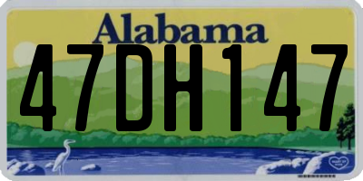 AL license plate 47DH147