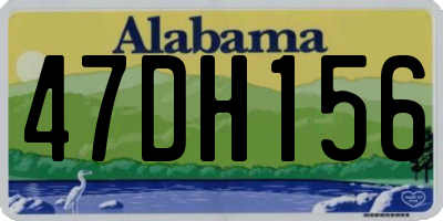 AL license plate 47DH156