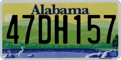AL license plate 47DH157