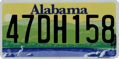 AL license plate 47DH158