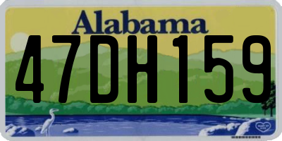 AL license plate 47DH159