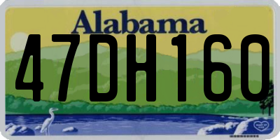 AL license plate 47DH160