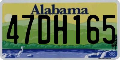 AL license plate 47DH165