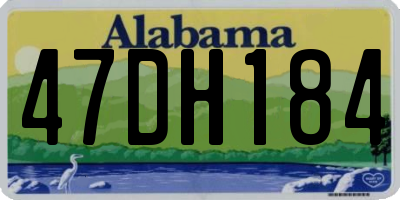AL license plate 47DH184