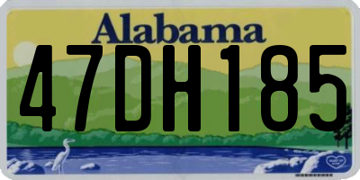 AL license plate 47DH185