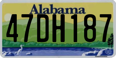 AL license plate 47DH187
