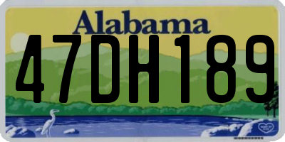 AL license plate 47DH189
