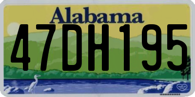 AL license plate 47DH195