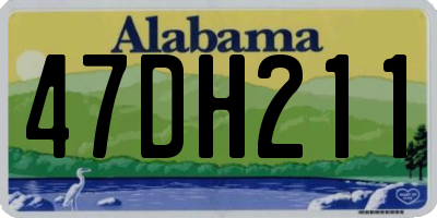 AL license plate 47DH211