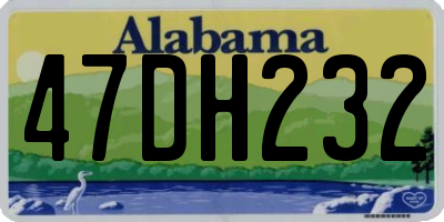 AL license plate 47DH232