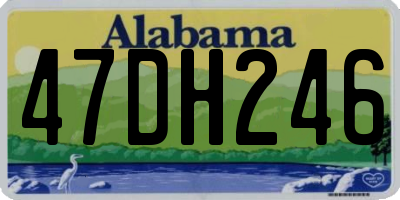 AL license plate 47DH246