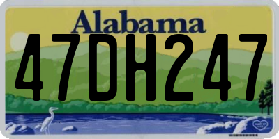 AL license plate 47DH247
