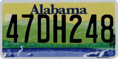 AL license plate 47DH248