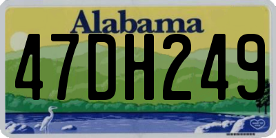 AL license plate 47DH249