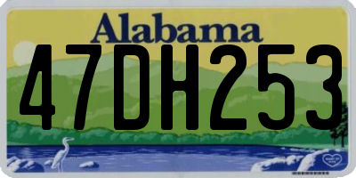 AL license plate 47DH253