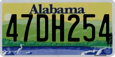 AL license plate 47DH254
