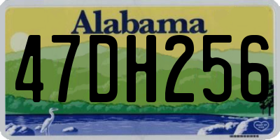 AL license plate 47DH256