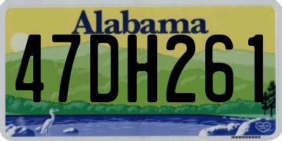 AL license plate 47DH261