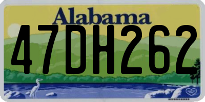 AL license plate 47DH262