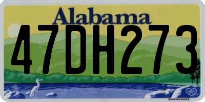 AL license plate 47DH273