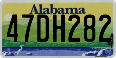 AL license plate 47DH282