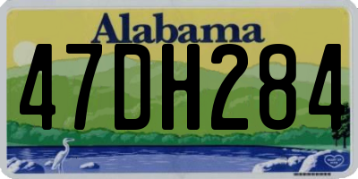 AL license plate 47DH284