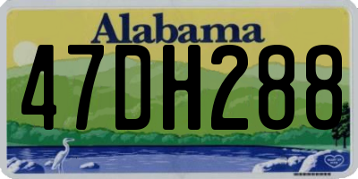 AL license plate 47DH288