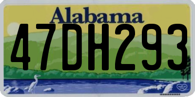 AL license plate 47DH293