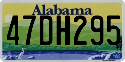 AL license plate 47DH295