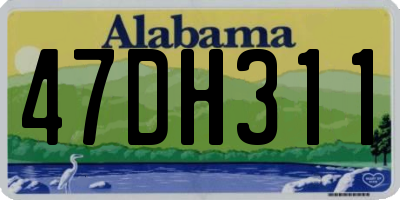 AL license plate 47DH311