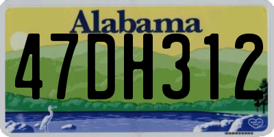 AL license plate 47DH312