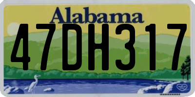 AL license plate 47DH317