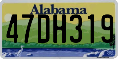AL license plate 47DH319