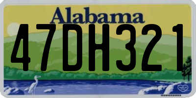 AL license plate 47DH321