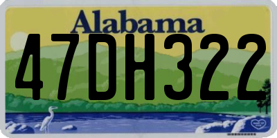 AL license plate 47DH322
