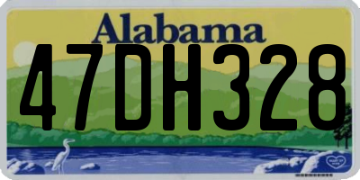 AL license plate 47DH328