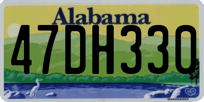 AL license plate 47DH330