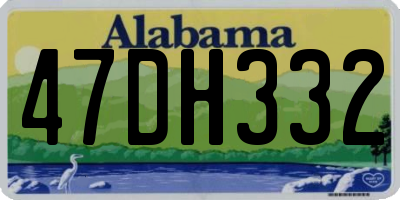 AL license plate 47DH332