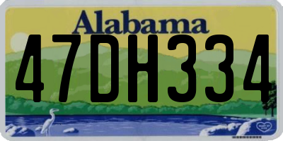 AL license plate 47DH334
