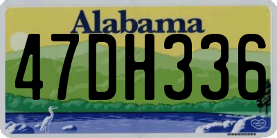 AL license plate 47DH336