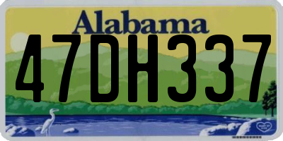 AL license plate 47DH337